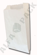 Alfa Pack plain White or Custom printed pharmacy (rx)  paper bag.